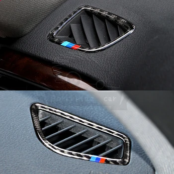 

2 Pcs / set Air Intake Outlet Carbon fiber Chrome Car Trim Adhesive Ring Case for BMW 3 4 series 3GT F30 F35 320 320i 325i 328
