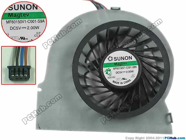 NEW For HP EliteBook 8560W 8570W CPU Cooling Fan MF60150V1-C001-S9A 