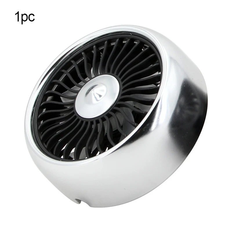 Air vent Silver Автомобильный Вентилятор вентиляционное отверстие 12 В светодиодный фонарь Автомобильный Вентилятор электрическое охлаждение для лета вентиляционное отверстие приборной панели декоративные мини аксессуары для вентилятора - Название цвета: Air vent Silver