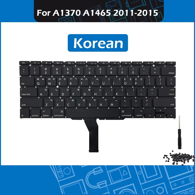  2011-2015 Year A1370 A1465 Keyboard KR Korean Layout for Macbook Air 11-inch Korean standard Replac
