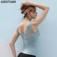 Летняя крутая мягкая рубашка без рукавов для занятий йогой, женские сексуальные тренировки для фитнеса бега зала воздухопроницаемые рубашки, Быстросохнущий короткий топ, спортивная одежда