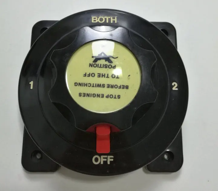 Heavy Duty Marine Boat RV Fishing Dual Battery Isolator Selector Switch