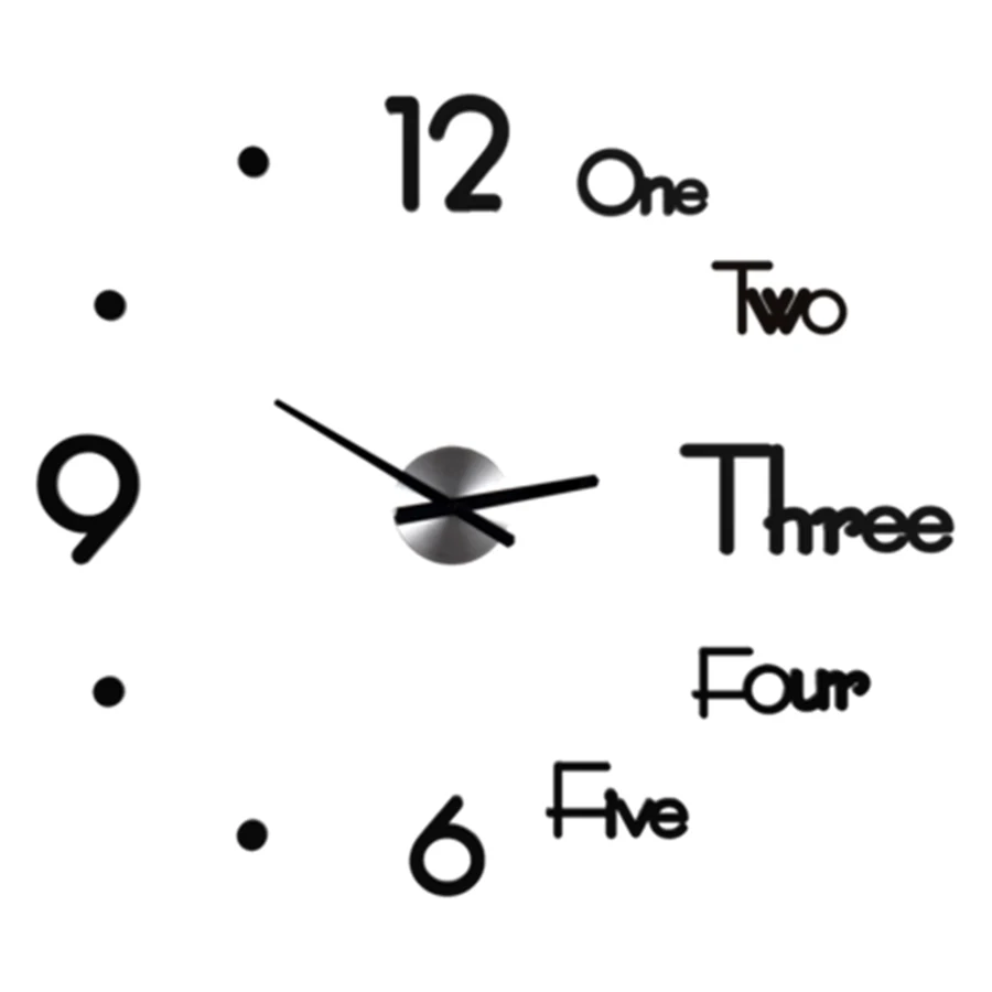 

3d Digital Wall Clock Creative Modern Design Wall Watch Living Room Decoration Kitchen Saat Home Decoration Accessories 50B1024