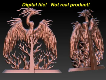 

3d STL Model for CNC Router Engraver Carving Machine Relief Artcam Aspire red phoenix