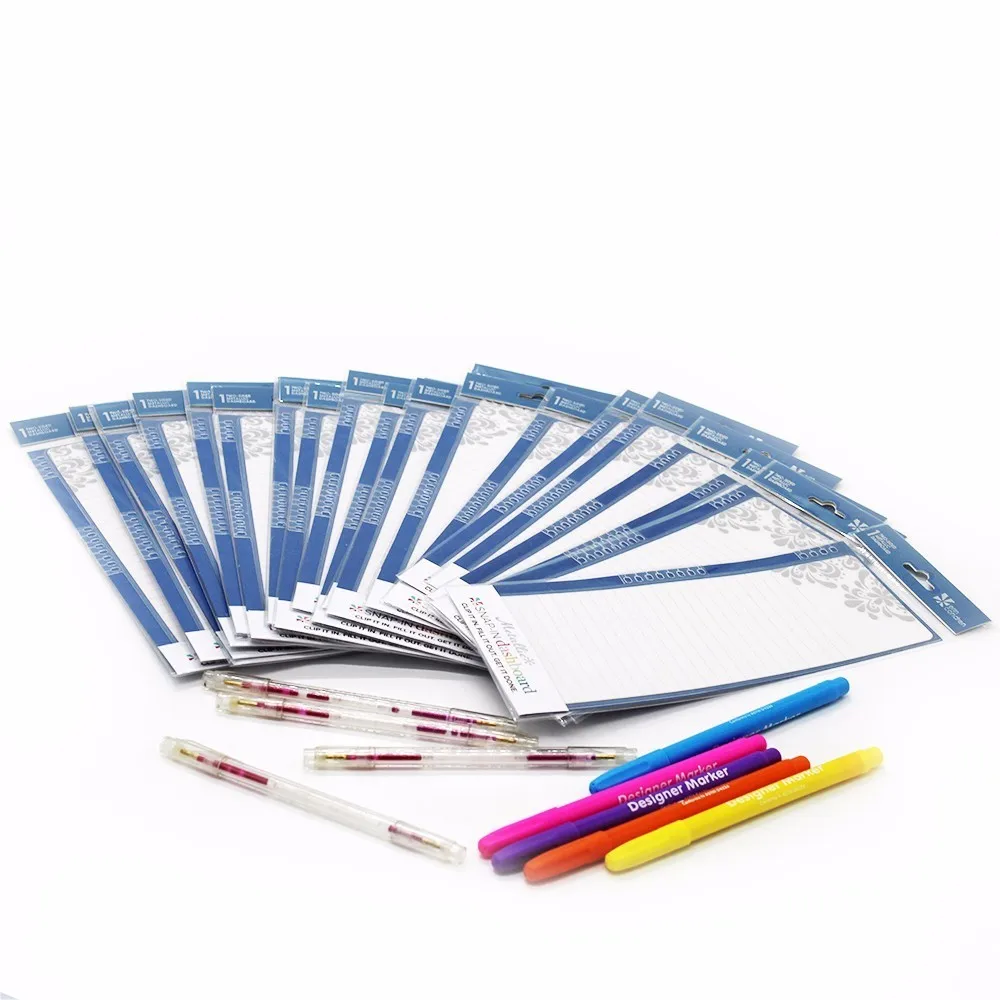 

B 1pcs Simple Notes Removable Patterns Beautifully Reusable Bookmarks for Writing stationery items WH28