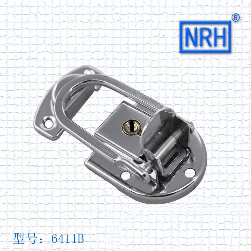 NRH 6411B стальная хромированная защелка с 2 кнопками для портфеля и чемодана