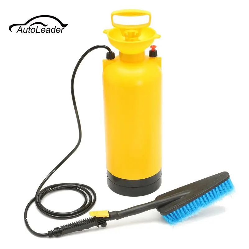 

Convenient 8L Portable Pressure Washer Power Pump Spray Car Wash Brush Hose Lance Cleaner Maintenance Tool