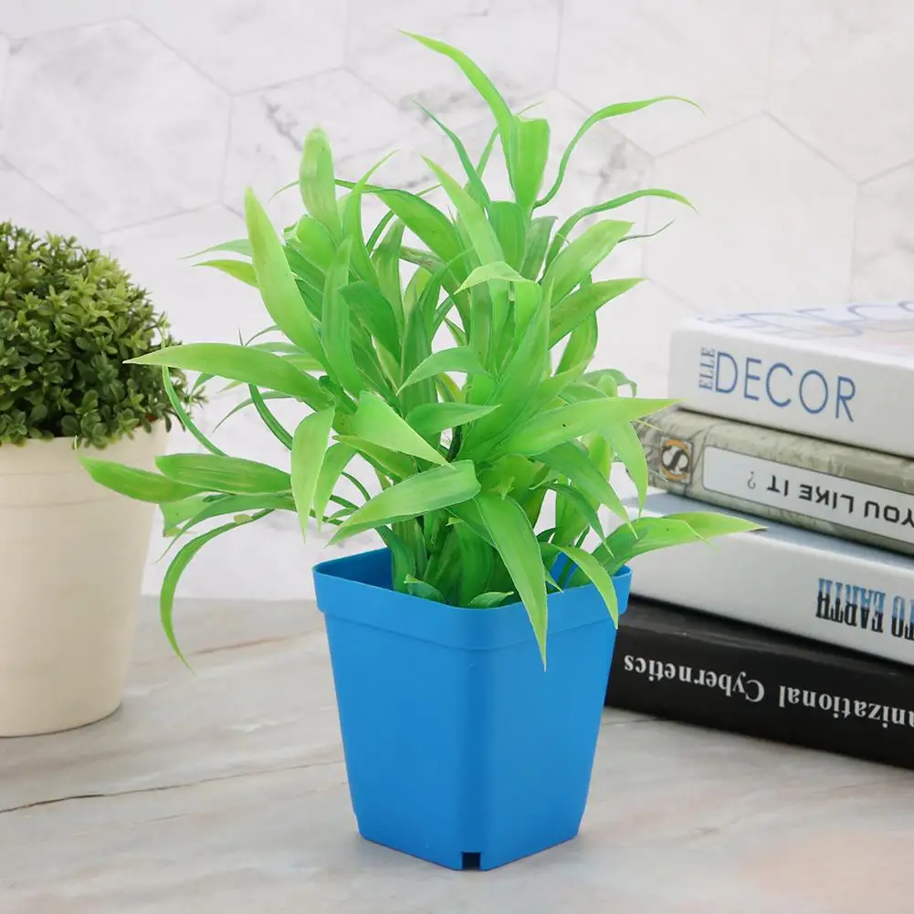 Горячая 20 шт Мини Современные горшки для влагозапасающего растения маленькие пластиковые контейнеры скраб прямоугольные горшки цветочные горшки