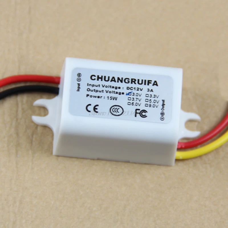 Преобразователь 12V понижающий до 3V 3A 15W блок питания DC/DC