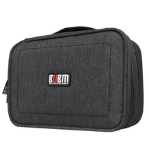 BUBM аксессуары для электроники сумка для переноски двухслойный Кабельный органайзер usb-накопитель чехол для жесткого диска с кабельной стяжкой