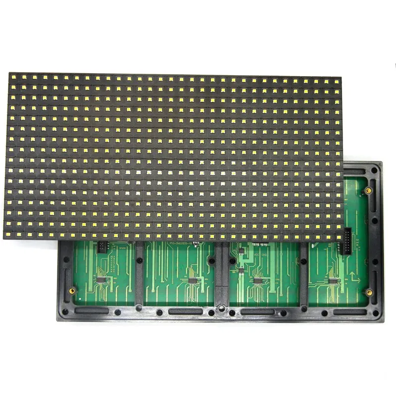 SMD P10 Открытый водонепроницаемый Янтарный/желтый светодиодный текстовый модуль панели 320x160 мм hub12 порт для экран с прокручивающимся сообщением знак