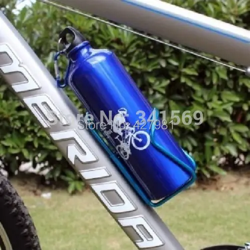 Hot Sale Blue Hiking font b Cycling b font Bike Sports Bicycle cage Aluminum Alloy 750ml