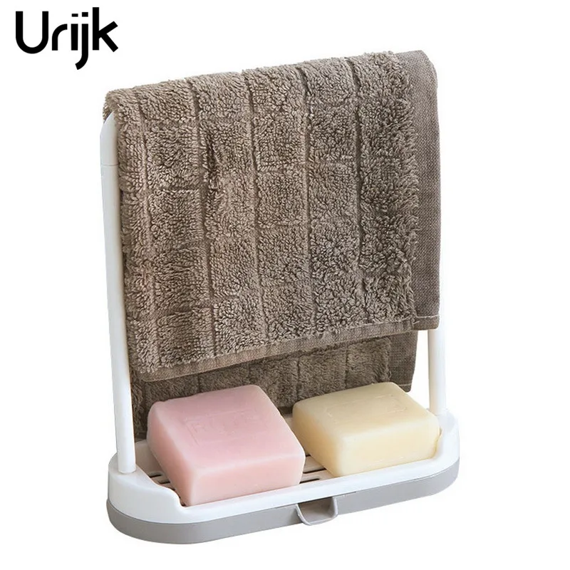 

Urijk Detachable Bar Drying Storage Holders Racks Kitchen Rags Storage Rack Drain Rack Bathroom Towel / Sponge / Soap Organizer