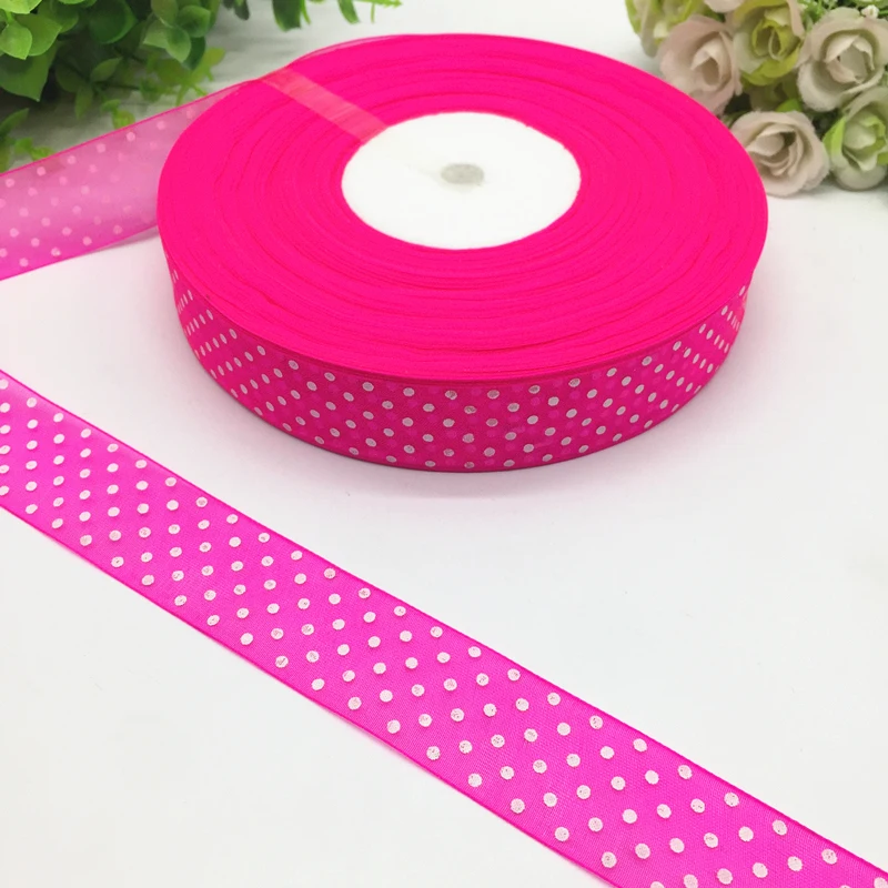 Лента для украшения свадебной вечеринки 5 ярдов 1 дюйм 25 мм|organza ribbon|christmas ribbonribbon