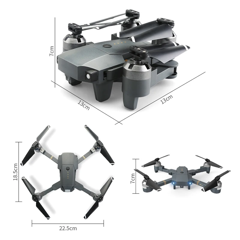 XT-1 Foldable FPV Selfie Drone 480P 720P 1080P WIFI HD Camera Wide Angle Folding RC Quadcopter Toy Altitude Hold VS X12 E58 Dron
