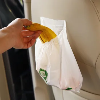 

15PCS Car Trash Bag Garbage Rubbish Disposable Bag Protection Once Seat Organizer Bags Storage Car Styling Tidying