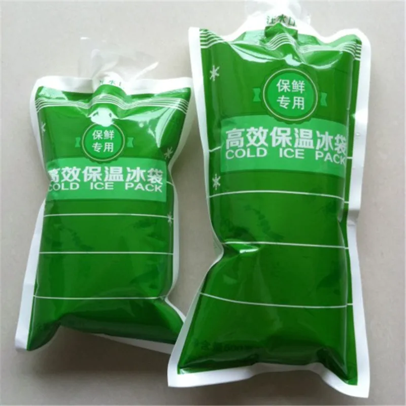 

Wholesale thicker 250/500ml insulated reusable dry ice pack gel pain cooler bag for medical seafood picnic lunch box wine fruit