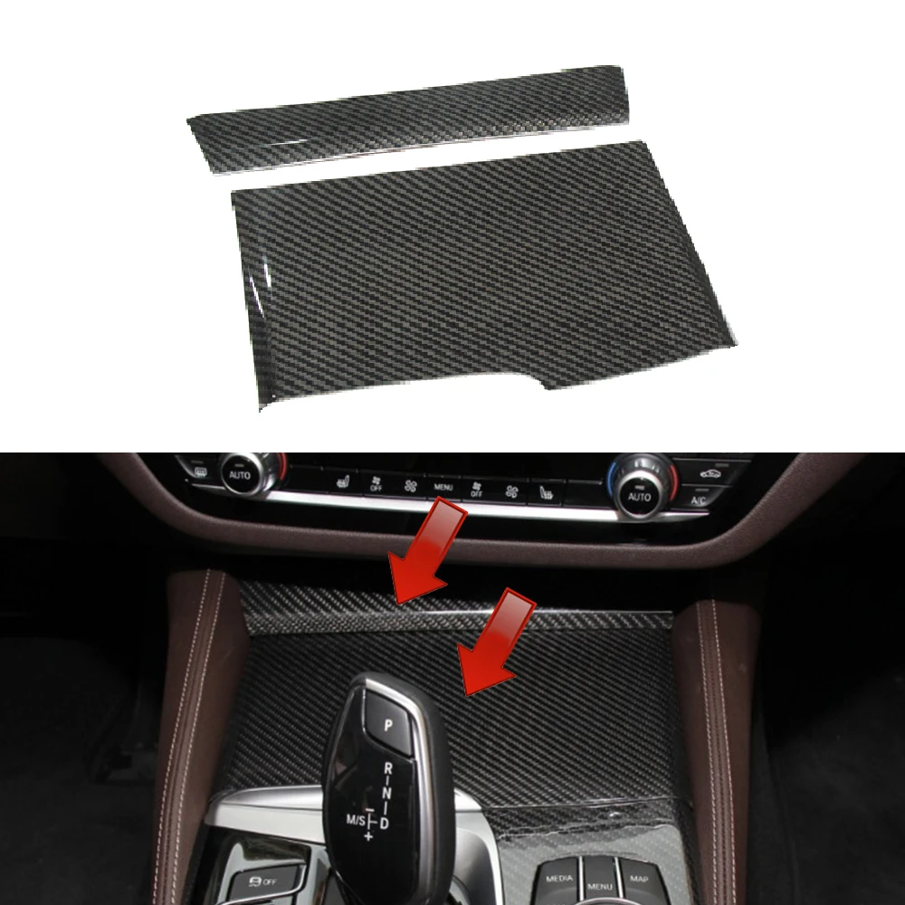 

LHD 100% Real Carbon Fiber For BMW 5 Series G30 G38 2017 2018 Car Interior Storage Box Water Cup Holder Ashtray Panel Cover Trim