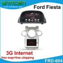 Road Rover Brand 7″ Car DVD GPS Player for Ford Fiesta support the original small screen display Free shipping and map