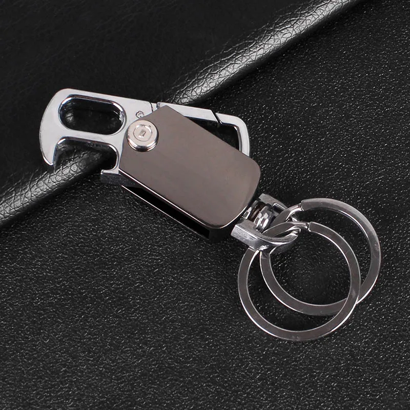 

Waist Buckle Keyrings Rotatable Beer Bottle Opener Tool Key Chains Ring Holder Multifunction Metal Keychains For Car D0335