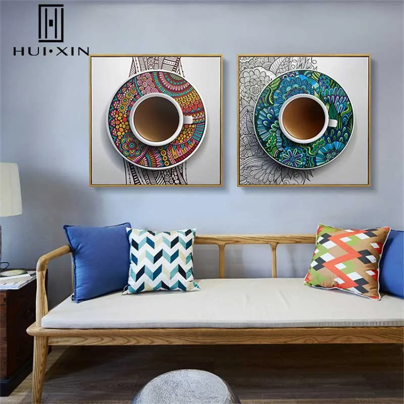 Impressionism Ceramic Flowers Peacock Aesthetic Wall Paintings