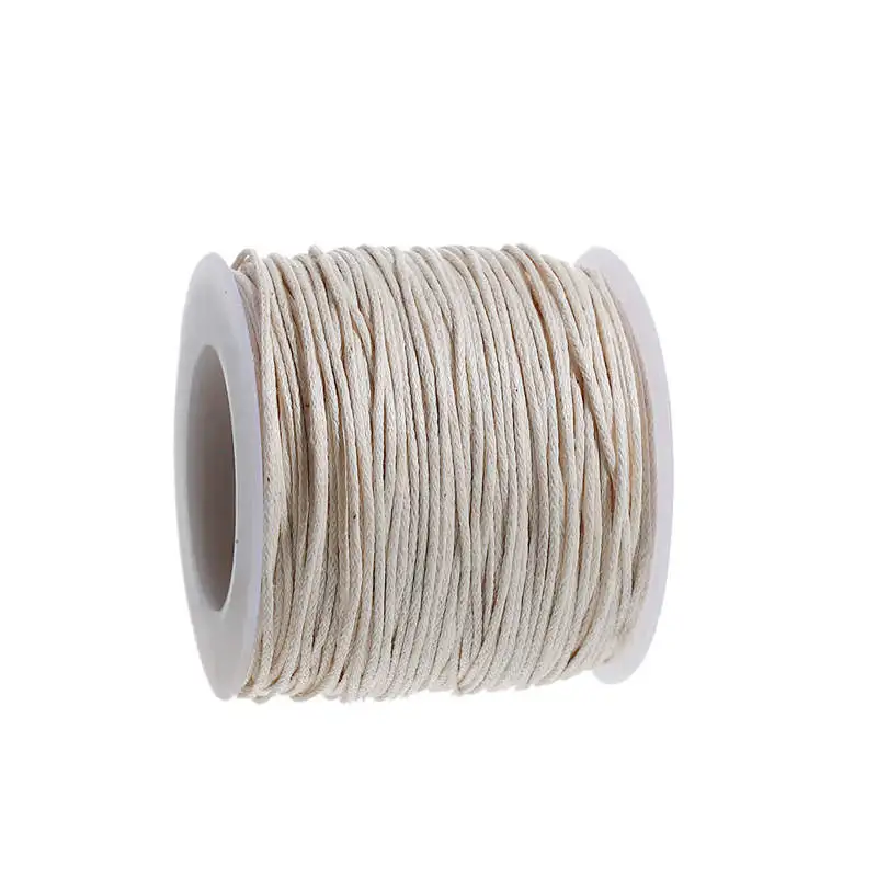 

Home Craft DIY Tools Beige White Cotton Jewelry Thread Cord Garment Home Textile Sewing 1mm, 1 Roll (Approx 90 Meters/Roll)