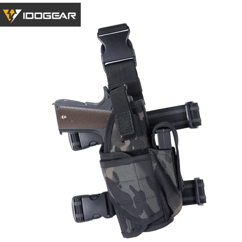 IDOGEAR Drop Thigh Holster Pistol Leg Holster Tactical Universal Right