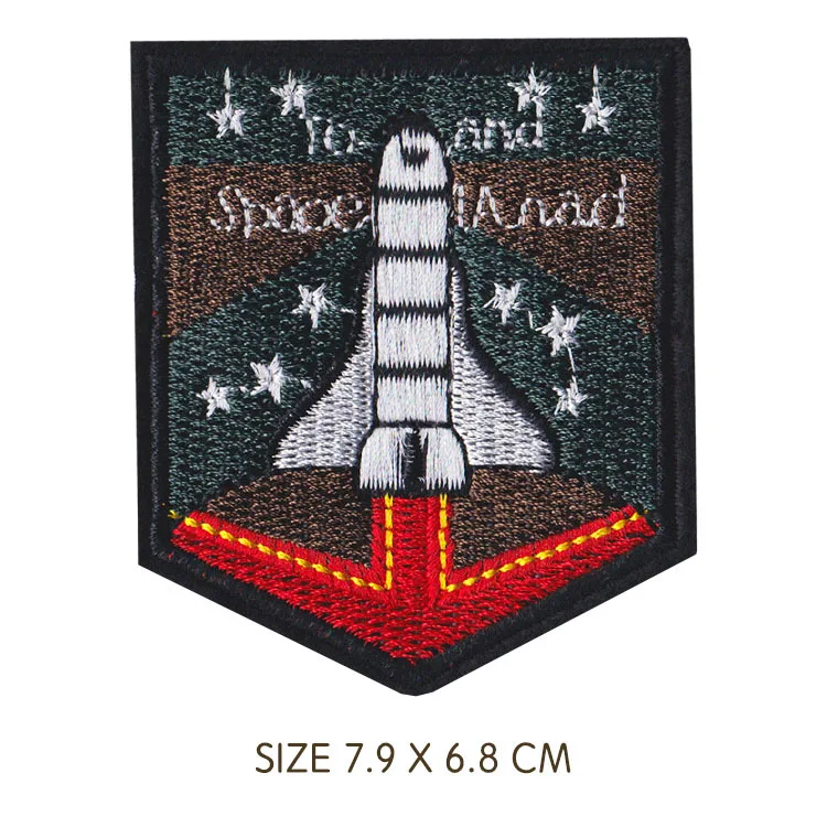 США пилот планета астронавт космический корабль Космический Шаттл ракета значок патч джинсы куртки Сумка Обувь украшения аппликация нашивки - Цвет: Space Patch 7