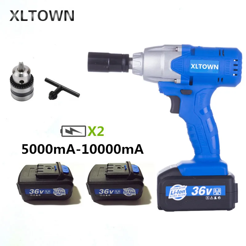 Xltown the new 21V electric wrench rechargeable 5000 mAh 10000 mA