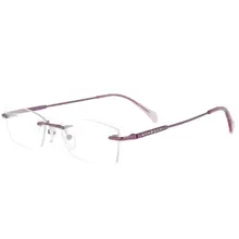 SPITOIKO без оправы очки из нержавеющей стали Очки для женские очки для близорукости очки S7014