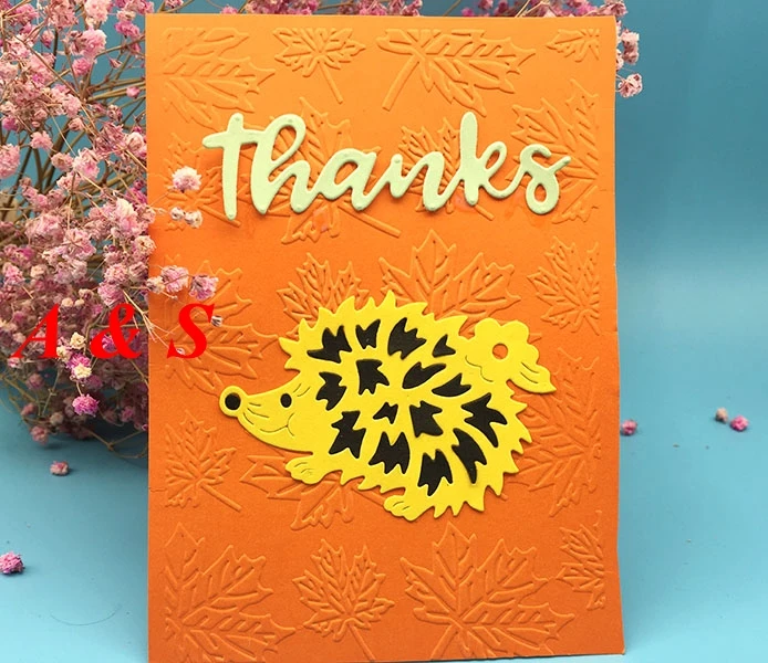  Y433 METAL CUTTING DIES Hedgehog Scrapbook card invitation paper craft party decor embossing stenci - 32853020752
