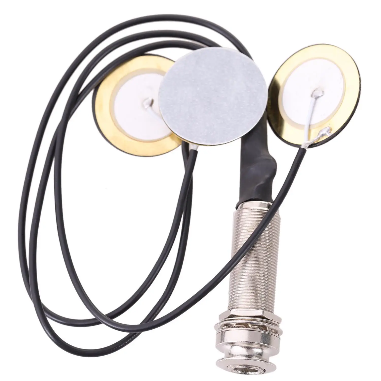 

Piezo Contact Microphone 3 Transducer Pickups with end pin jack for Kalimba-MUSIC