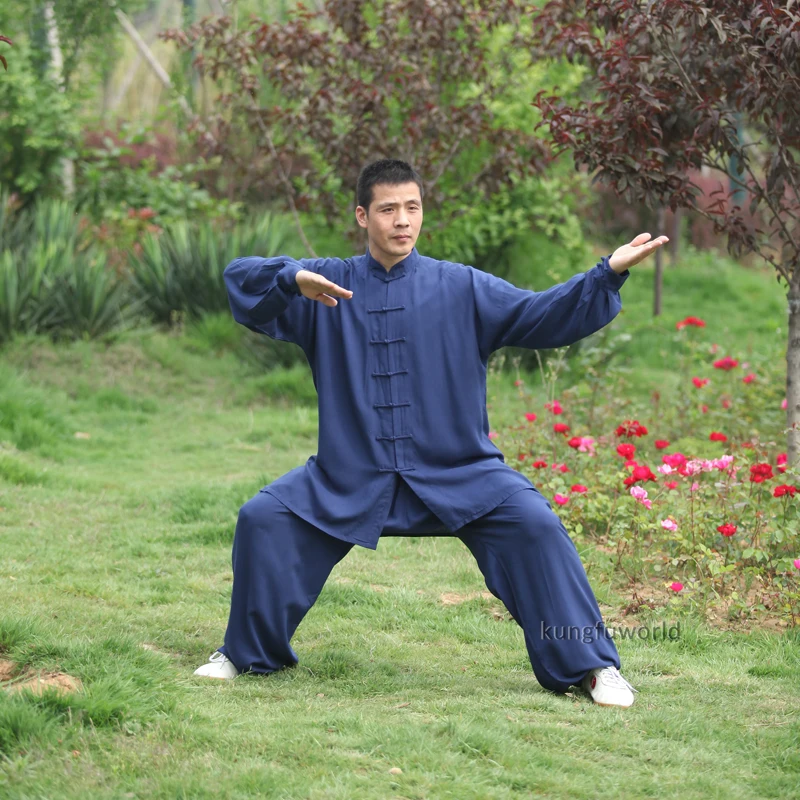 Günstig Tai chi Uniform Baumwolle 5 Farben Hohe Qualität Wushu Kung fu Kleidung Kinder Erwachsene kampfkunst Wing Chun Anzug