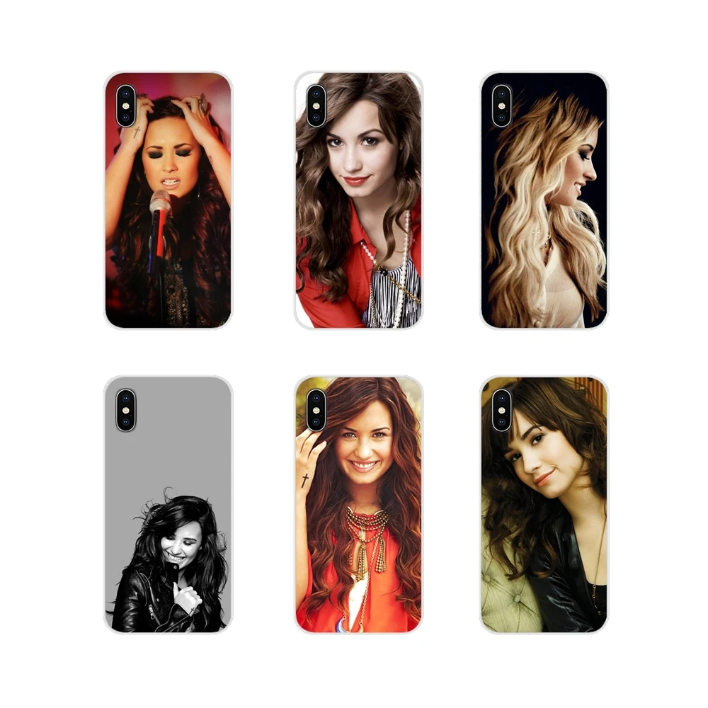 Для Apple iPhone X XR XS MAX 4 4S 5 5S 5C SE 6 6S 7 8 Plus ipod touch USA singer Demi Lovato аксессуары чехлы для