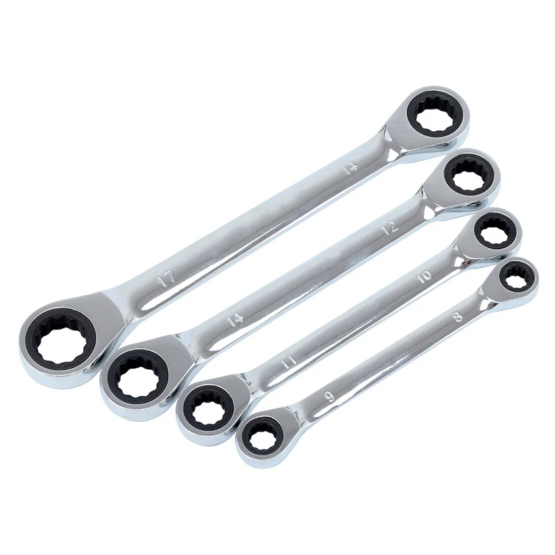 

12-13mm Home tools Chrome Vanadium Quick Reversible Combination Ratchet Wrench Set Metal Ratcheting Socket spanners auto repair
