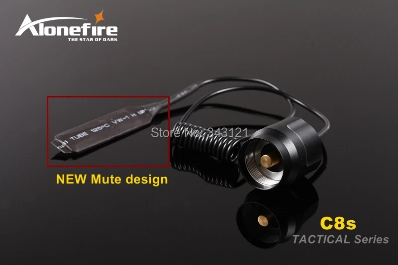 AloneFire Тактический светильник C8 CREE XM-L2 U3 светодиодный фонарь страйкбол прицел ружья светильник 18650 перезаряжаемая батарея