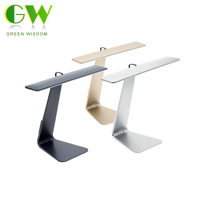 

LED Desk Lamp Ultrathin Mac Style 3 Mode Dimming Touch Switch Reading Study Table Lamp Folding Rechargeable Night Light