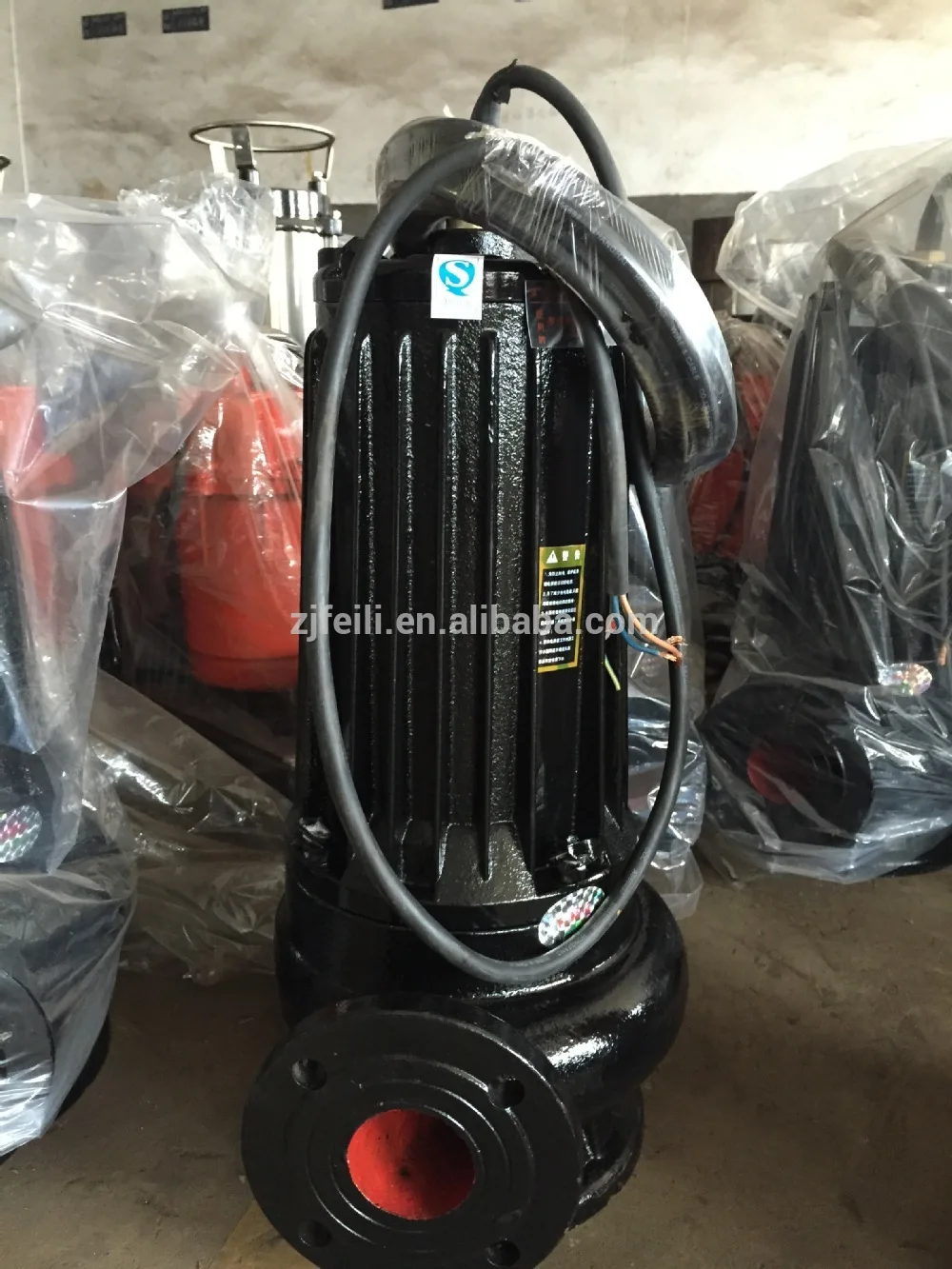 AS 7.5KW 10HP water pump 4 inch cutting sewage pump for sewage