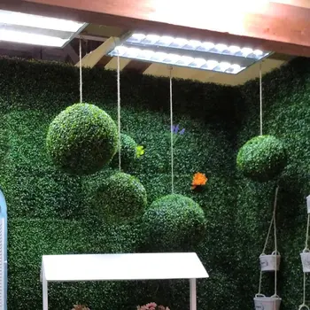 

Large 48cm 42cm Artificial Plant Ball Topiary Tree Wedding Decoration Party Home Outdoor Hanging Balls Home Yard Ornaments