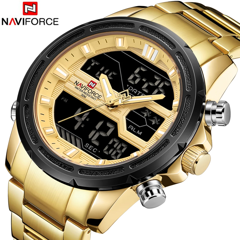 Naviforce мужские водонепроницаемые часы кварцевые часы лучший бренд Роскошные мужские повседневные спортивные часы мужские Relogio Masculino relojes hombre