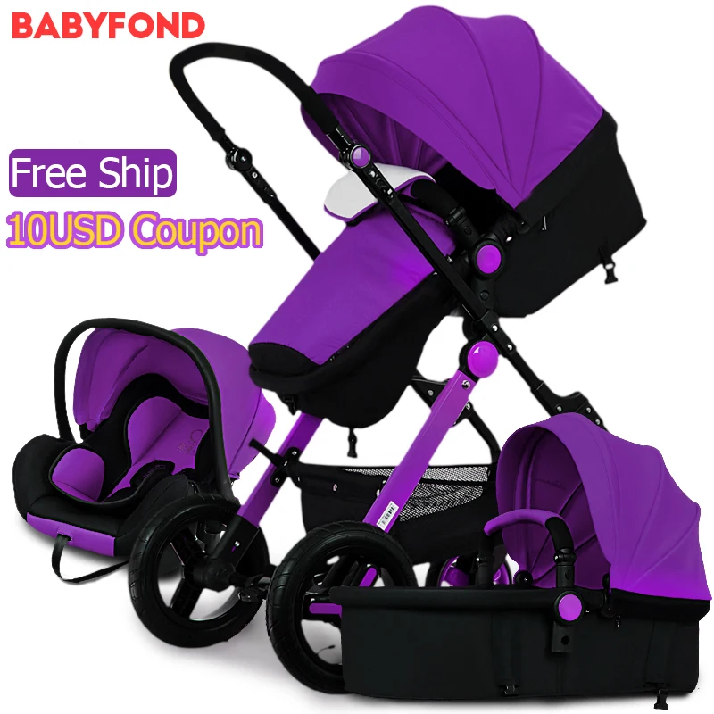 Buy 2017 European 3 In 1 Baby Strollers Light Car