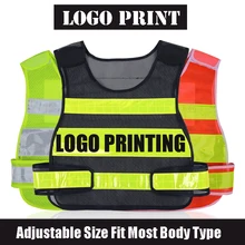 Защитный жилет мужской светоотражающий жилет Регулируемый жилет для работы на открытом воздухе Велоспорт Спортивная майка, одежда