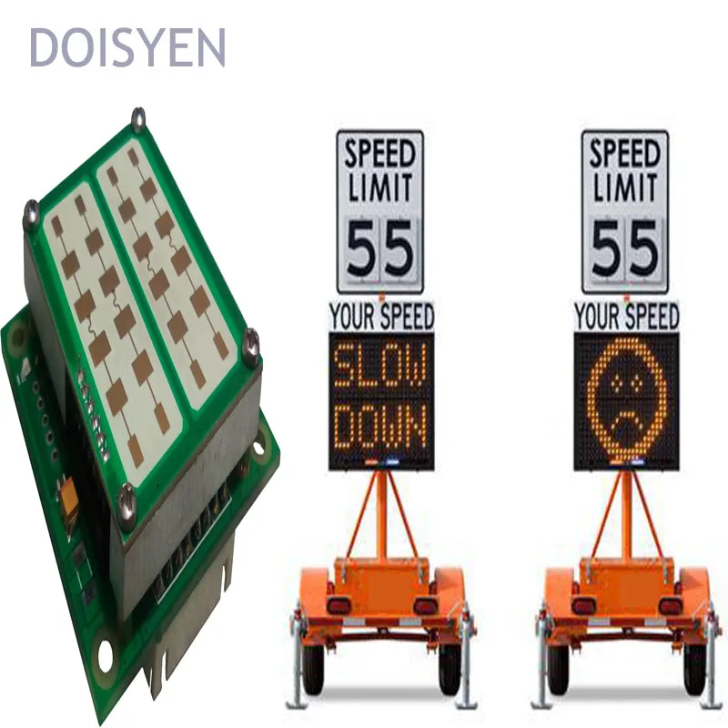 24ghz K Band Radar Distance Measurement Speed Radar Display in Traffic 