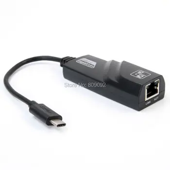 

USB-C Type C USB 3.1 Male to Gigabit Ethernet Network LAN Adapter for Apple Macbook & Laptop PC