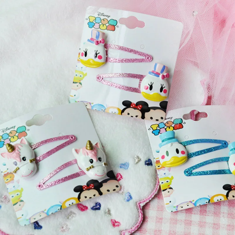 Hot Disney 10pcs/set Pretends Play Toys Frozen Elsa Princess Hair Clips Woman Girl's Adornment Party Birthday Gift For Girls