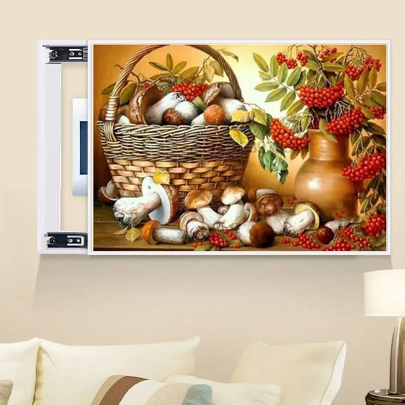 

New DIY full round diamond painting mushroom embroidery cross stitch diamond rhinestone home decoration craft