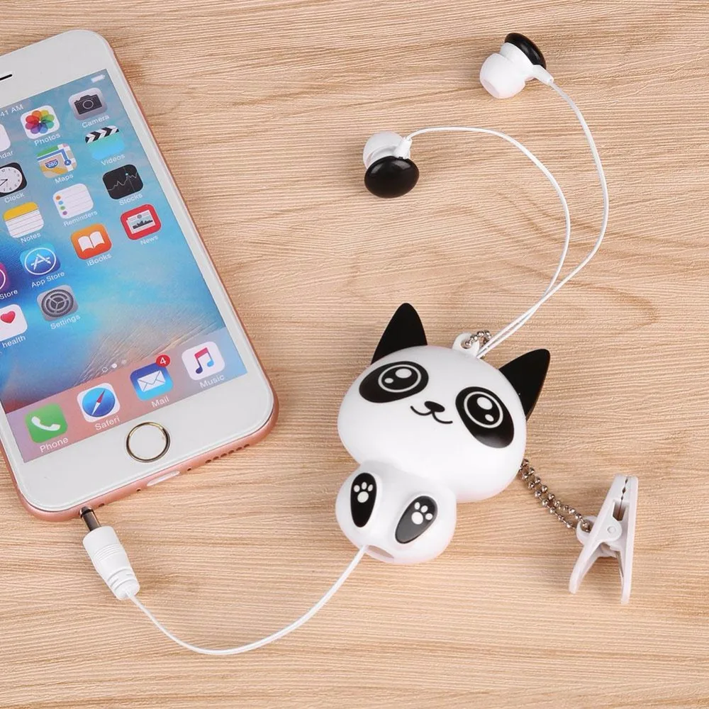 Chiclits Cute In-Ear Earphones Cartoon Panda Cheese Cat Chi Sweet Home Headphones Retractable Automatic Headphones for Iphone Android (10)