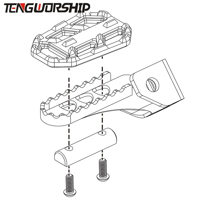 Teng ноги мотоцикла заготовки MX широкий подножки педали подножки для BMW S1000XR S1000 XR S 1000XR S 1000 XR