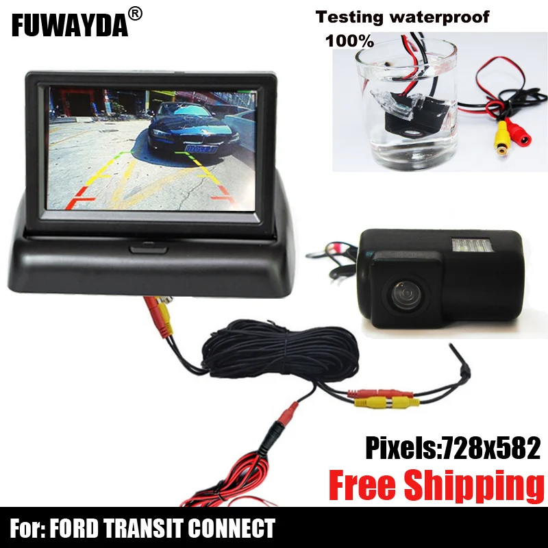 

free shipping!! SONY CCD CHIP CAR REAR VIEW REVERSE BACKUP PARKING Mirror Image CAMERA FOR FORD TRANSIT CONNECT With Guide Line