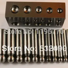 Dapping удары и блок набор(14 шт.), плоский Dapping Блок для ювелирных изделий, ювелирные изделия инструмент, ювелирные изделия делая поставки, гравировка инструмент